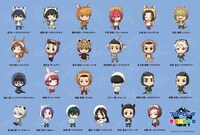 動物パーカーを被った「ブルーロック」キャラクターの描き下ろしイラスト。