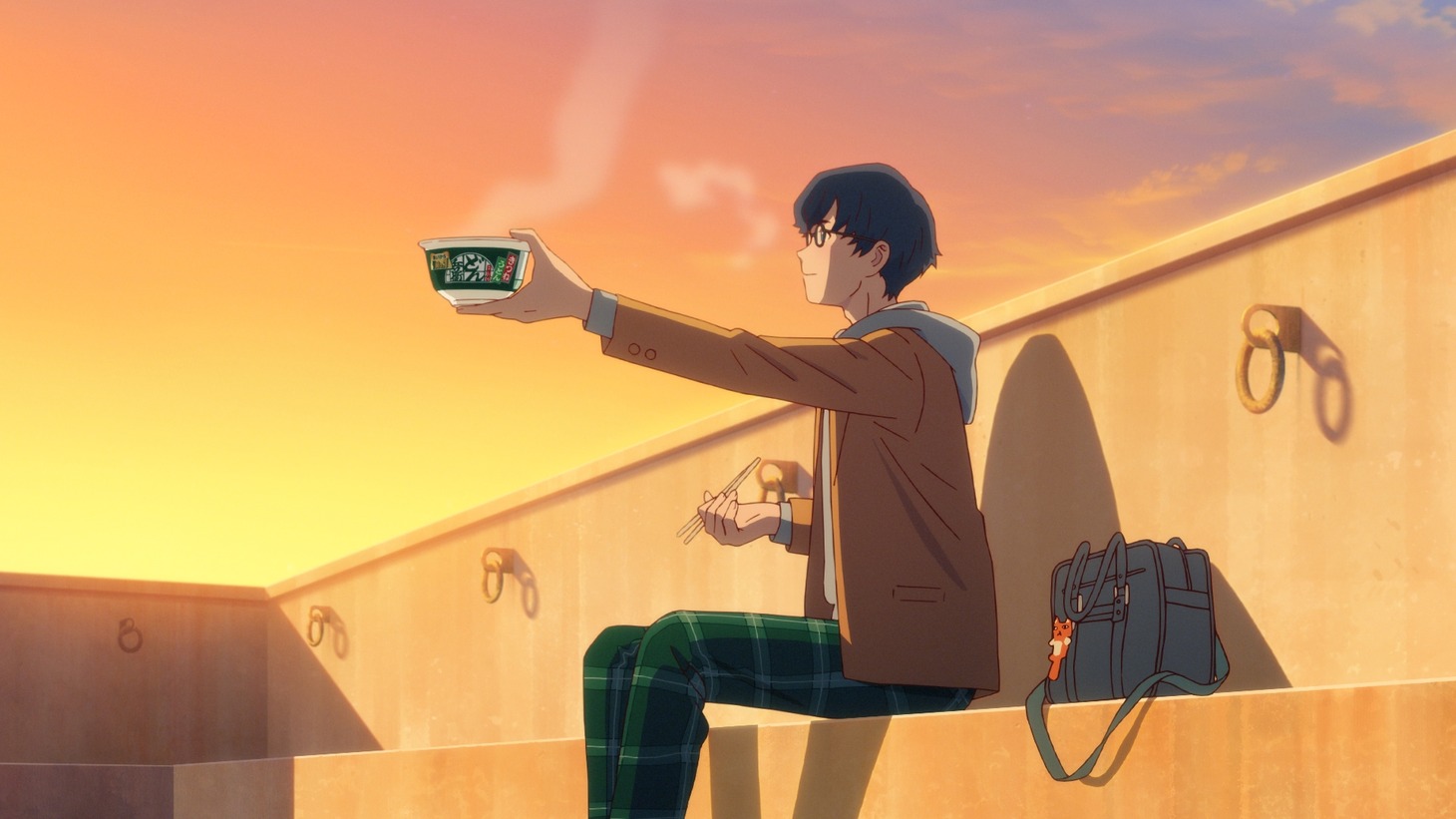 「日清のどん兵衛」の新アニメーションCM「正直すぎる尻尾 篇」より。