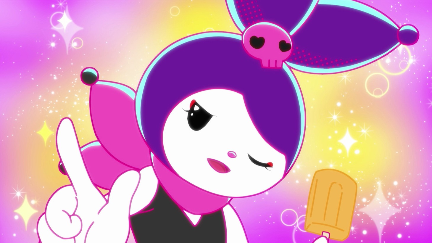 ショートアニメ「KUROMI’S PRETTY JOURNEY」より。
