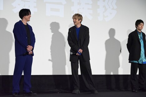 アニメ映画「BLUE GIANT」の初日舞台挨拶より。