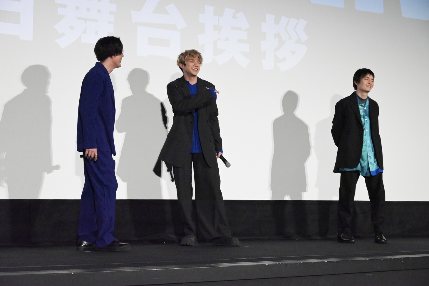 アニメ映画「BLUE GIANT」の初日舞台挨拶より。