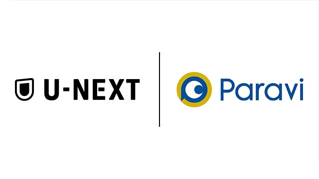 U-NEXTとParaviのロゴ。