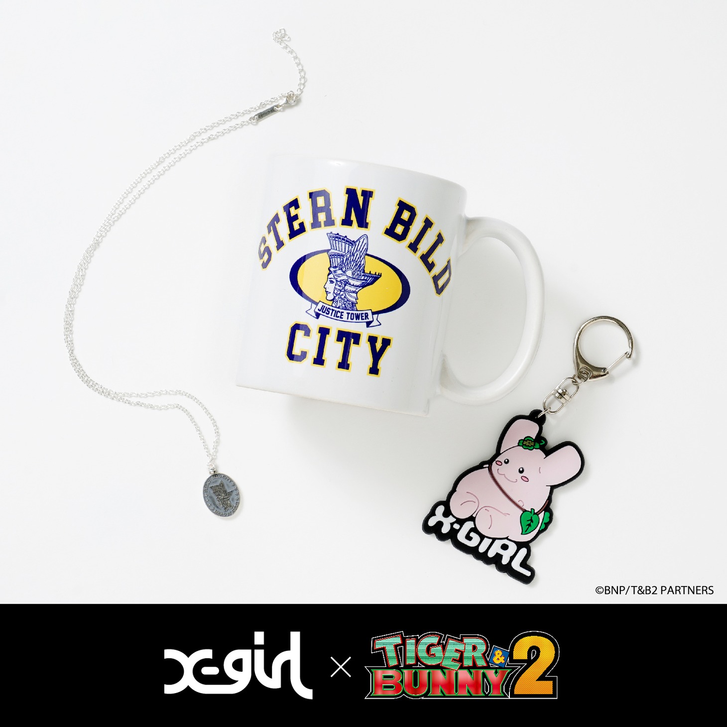 アニメ「TIGER & BUNNY 2」とX-girlのコラボレーションアイテム第2弾。