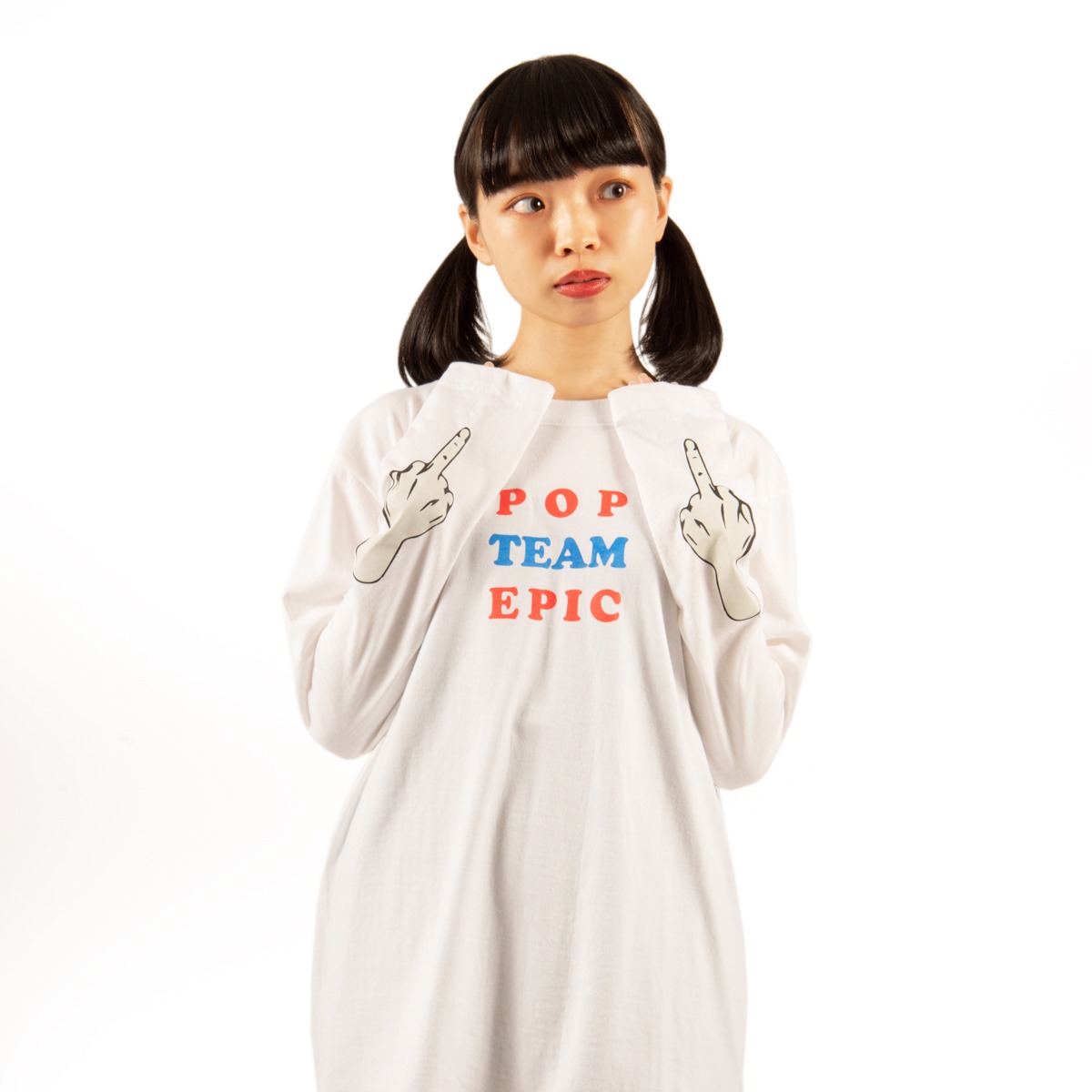 「『ポプテピピック』ロングスリーブTシャツ」