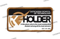 「アスティカシア高等専門学園 ホルダー 脱着式フルカラーワッペン」