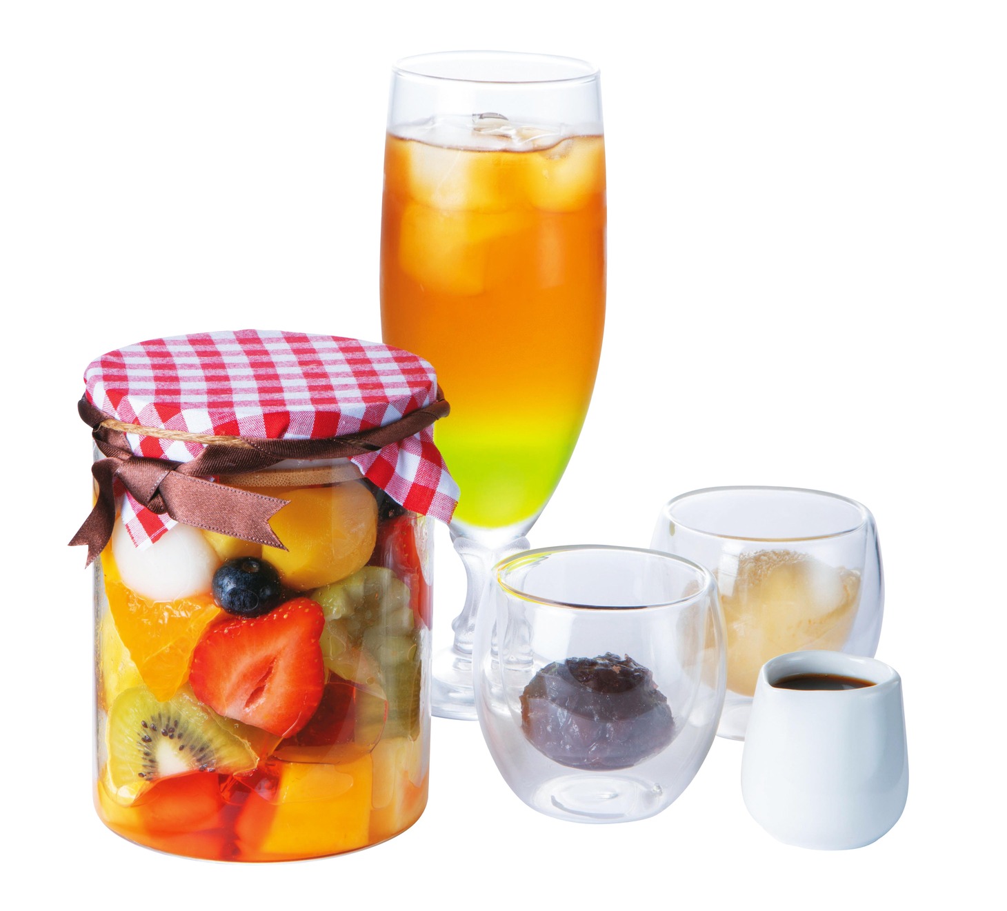 「宝虫とクリームあんみつ」