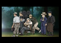 第1回イベント上映作品「山中貞雄に捧げる漫画映画『鼠小僧次郎吉』」より。