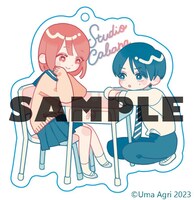 フロマージュブックス限定版に付属するアクリルキーホルダー。