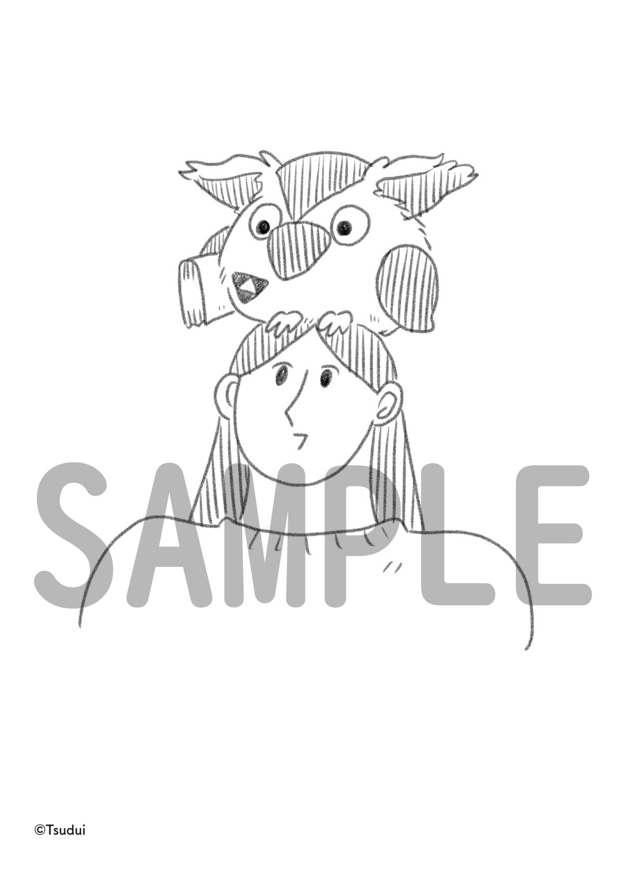 有隣堂でもらえるイラストペーパー。