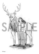 丸善ジュンク堂書店でもらえるイラストペーパー。