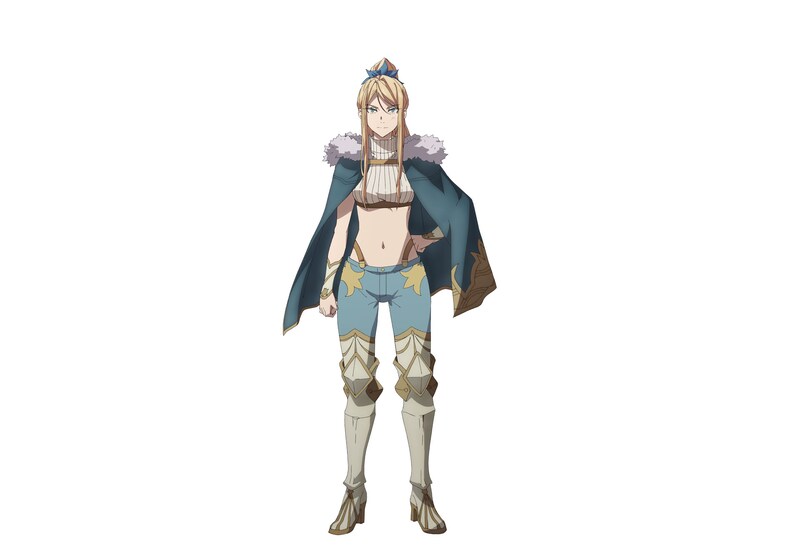 クロエ（CV：白石涼子）。捨て子だったアドニスを拾い、
彼を弟子として育てた“氷結の魔女”。底抜けに明るく、思いやりがあり、
ドロカに「世界で最も素敵な魔女」と称される。(c)2023 yoruhashi/マッグガーデン・「はめつのおうこく」製作委員会