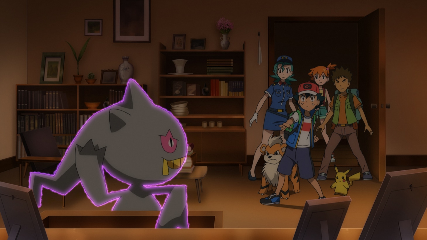 TVアニメ「ポケットモンスター めざせポケモンマスター」より、3月3日放送の第8話「ジュペッタのさがしもの！」場面カット。