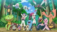 TVアニメ「ポケットモンスター めざせポケモンマスター」より、3月10日放送の第9話「逆襲のロケット団」場面カット。