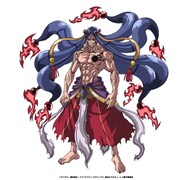 零福（CV：村瀬歩）
七福神が合体して1つになった伝説の凶神。降臨すると「天絶え、福消え、大いなる災いをもたらす」と言われている。釈迦のことを強く憎んでいる。