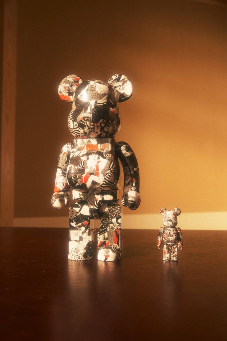 丸尾末広「少女椿」とMEEWEEがコラボした「BE@RBRICK」発売、アパレル 