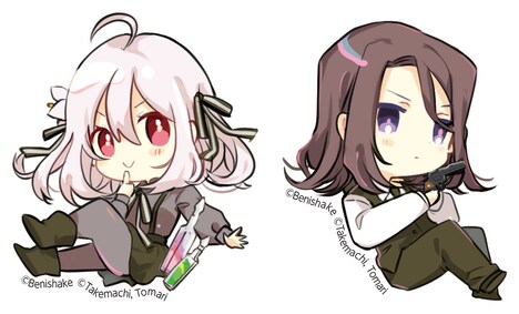 付録の「『スパイ教室』リリィ＆クラウス アクリルキーホルダー」。