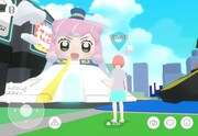 小学館のメタバース「S-PACE」上に登場した「ぷにるはかわいいスライム」のミニゲーム。