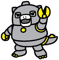 ちびメカゴジラ（CV：松岡禎丞）。怪獣島に流れ着いたメカ。