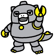 ちびメカゴジラ（CV：松岡禎丞）。怪獣島に流れ着いたメカ。