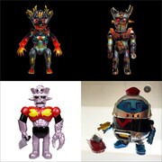抽選販売のクリエーターコラボレーションアート作品の一例。左上からIzumonster、Izumonste、ミロクトイ、パンクドランカーズによるもの。