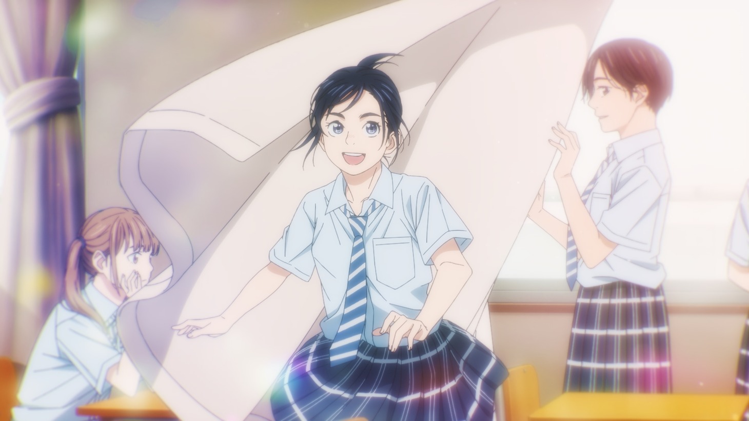 TVアニメ「君は放課後インソムニア」第3弾PVより。(c)オジロマコト・小学館/アニメ「君ソム」製作委員会
