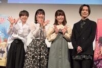 劇場アニメ「らくだい魔女」完成披露試写会の様子。