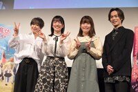 劇場アニメ「らくだい魔女」完成披露試写会の様子。