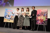 劇場アニメ「らくだい魔女」完成披露試写会の様子。