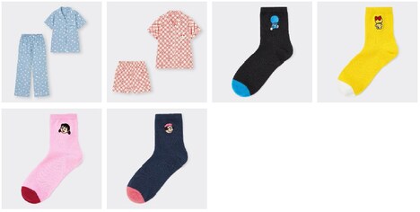 GUの「ドラえもん」スペシャルコレクションより、ウィメンズアイテム。