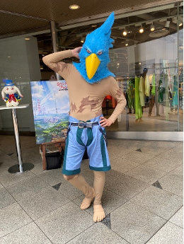 サンラクの衣装着用イメージ。