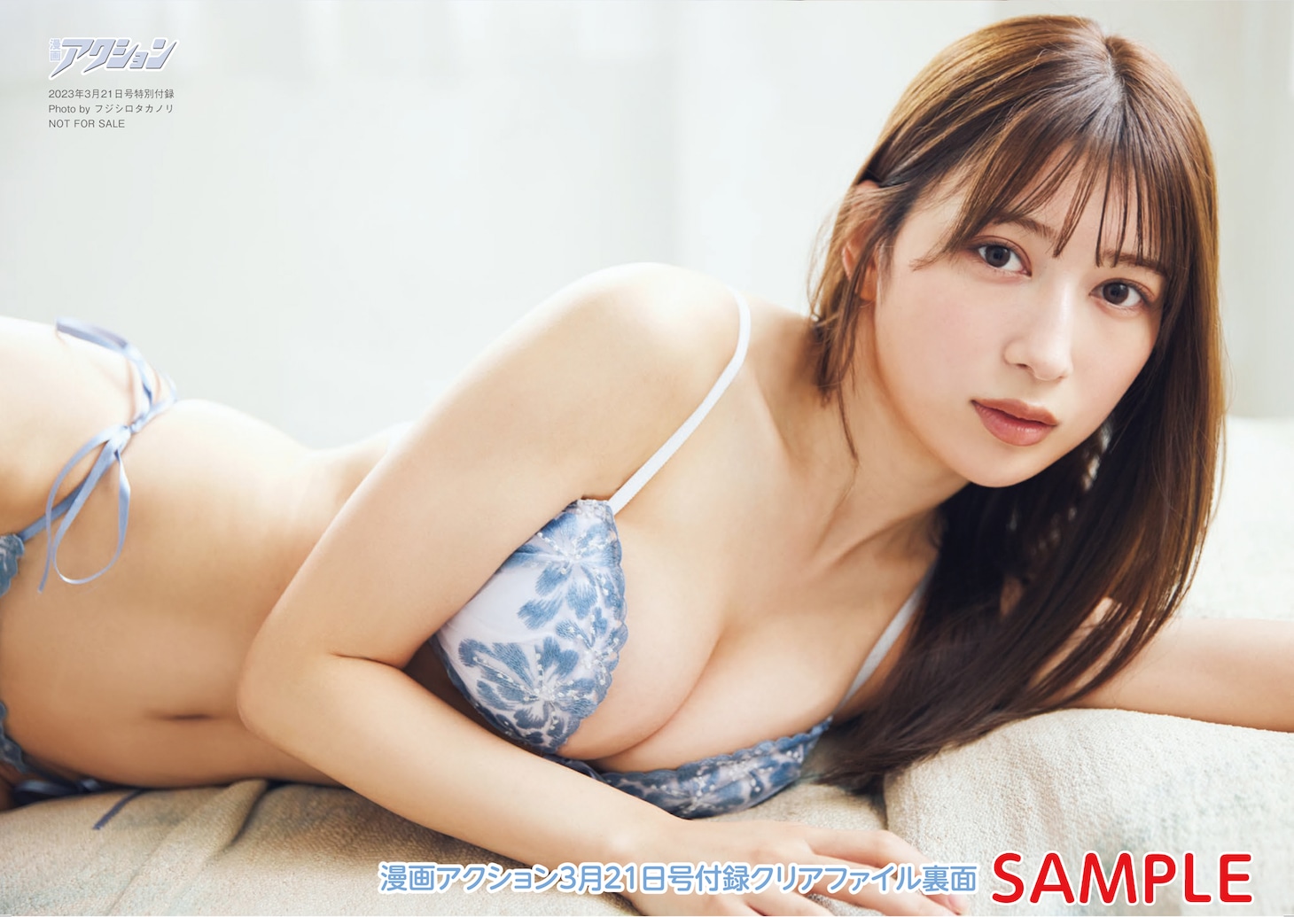 漫画アクション6号付録のクリアファイル（裏）。