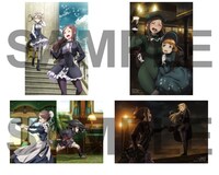 2週目入場特典の「西尾公伯描き下ろしポストカード」全4種。