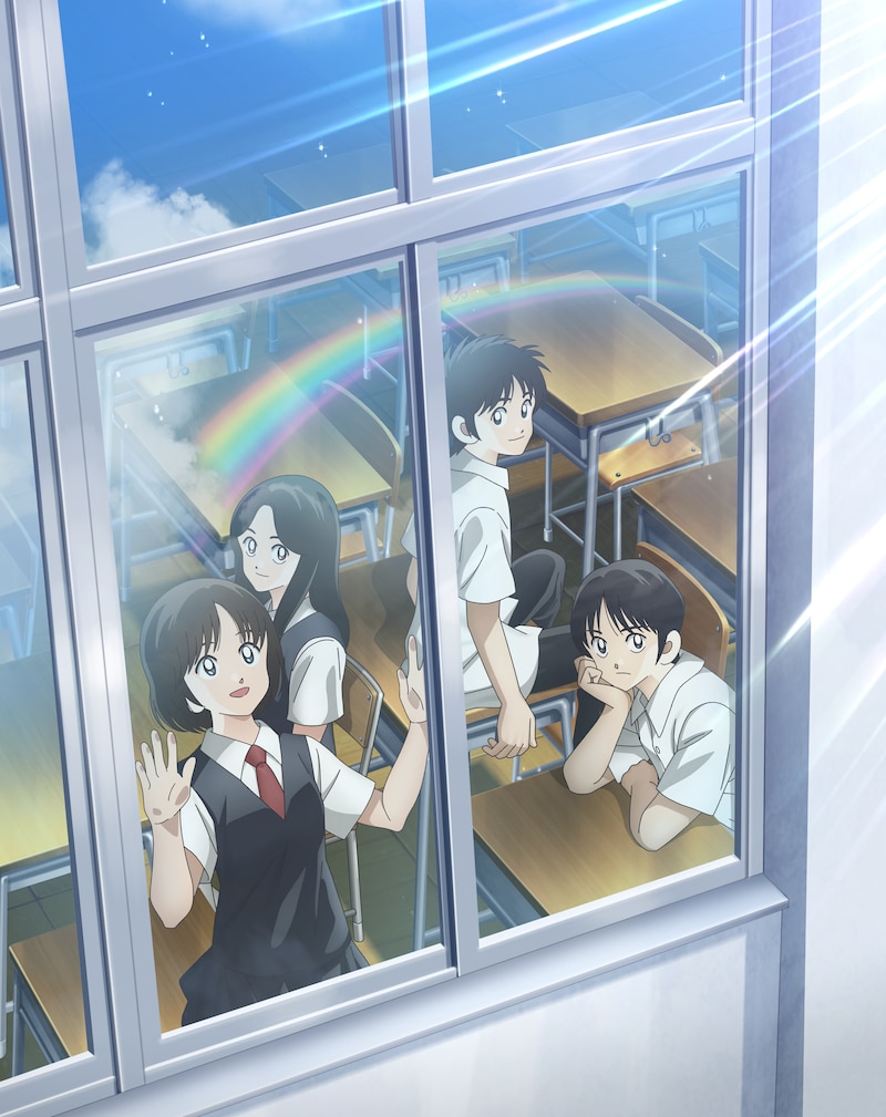 アニメ「MIX MEISEI STORY ~二度目の夏、空の向こうへ~」キービジュアル (c)あだち充/MIX MEISEI STORY 製作委員会2023