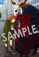 「ゴーストアンドウィッチ」1巻と「魔法使いの嫁」19巻の同時購入特典（アニメイト）。