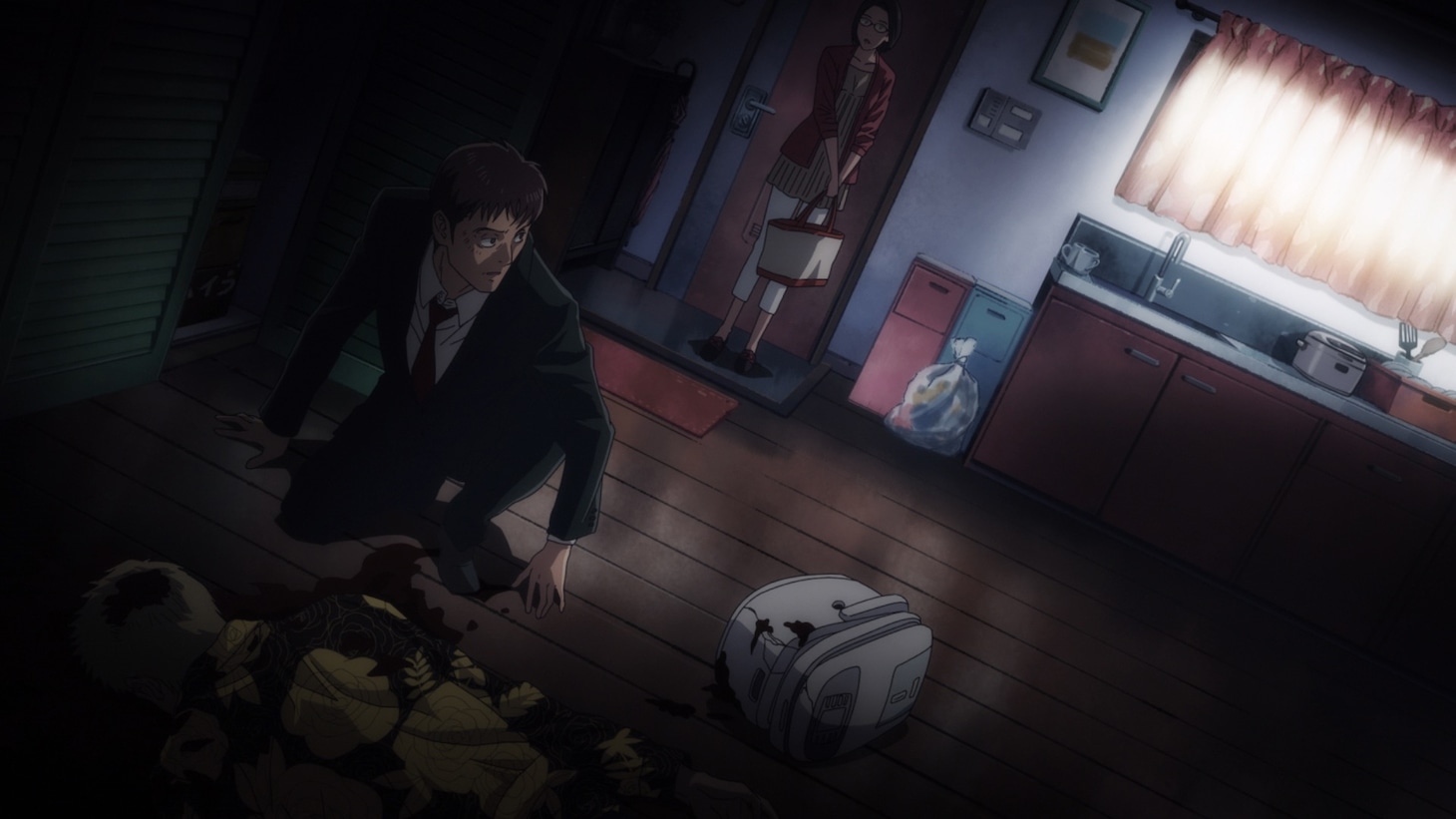 アニメ「マイホームヒーロー」第2弾PVより。(c)山川直輝・朝基まさし・講談社／「マイホームヒーロー」製作委員会