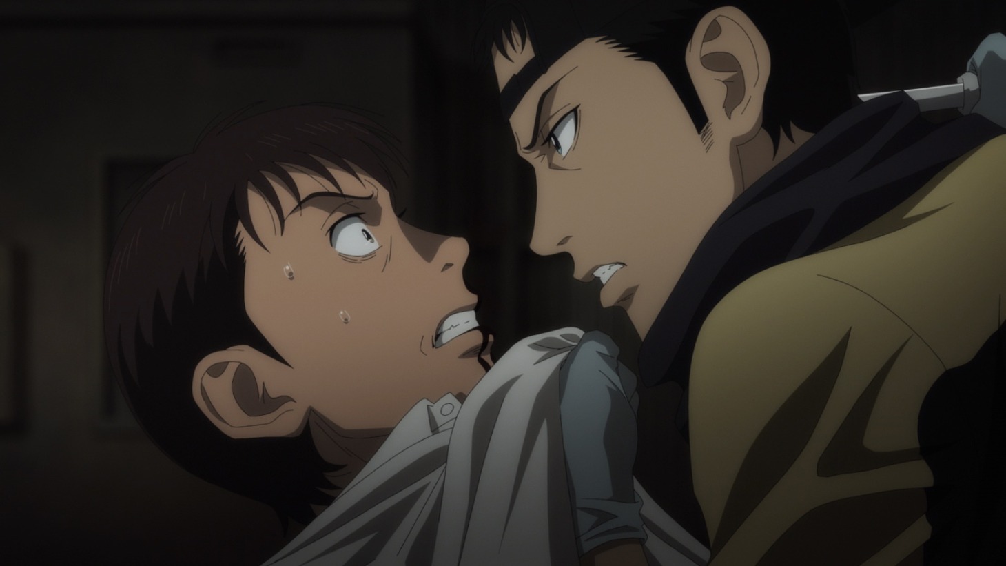 アニメ「マイホームヒーロー」第2弾PVより。(c)山川直輝・朝基まさし・講談社／「マイホームヒーロー」製作委員会