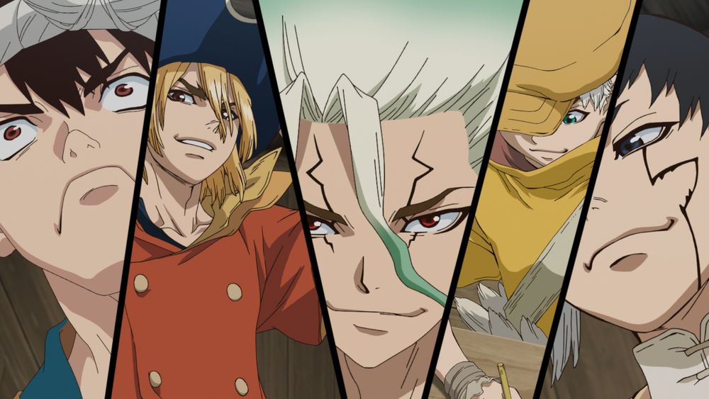 TVアニメ「Dr.STONE NEW WORLD」メインPVより。(c)米スタジオ・Boichi／集英社・Dr.STONE製作委員会