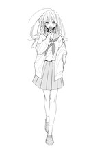 「キミと青いヨルの」予告カット (c)宇佐崎しろ／集英社