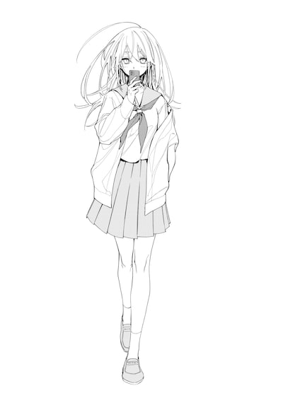 「キミと青いヨルの」予告カット (c)宇佐崎しろ／集英社