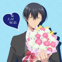 ホワイトデーを記念した、ノアの描きおろしイラスト。 (c)Whale・Milcha 2017/D&C