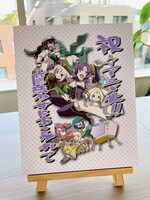 プレゼントになるオリジナルキャンバスアート。写真は小野中彰大のサイン前のもの。