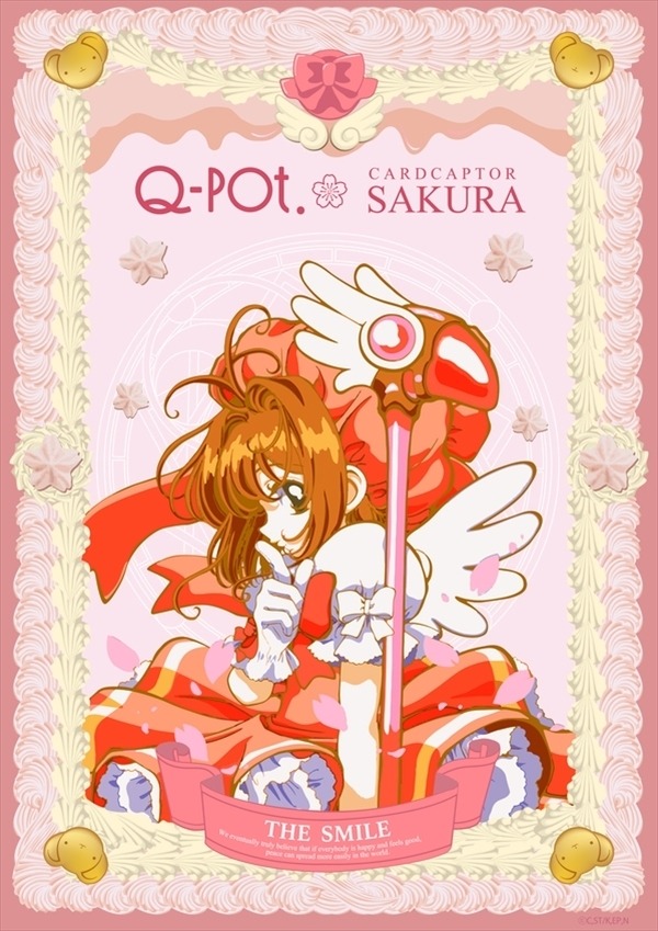 「Q-pot.×カードキャプターさくら コラボレーション」のビジュアル。