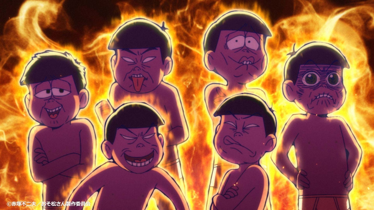 「おそ松さん～魂のたこ焼きパーティーと伝説のお泊り会～」特報より。