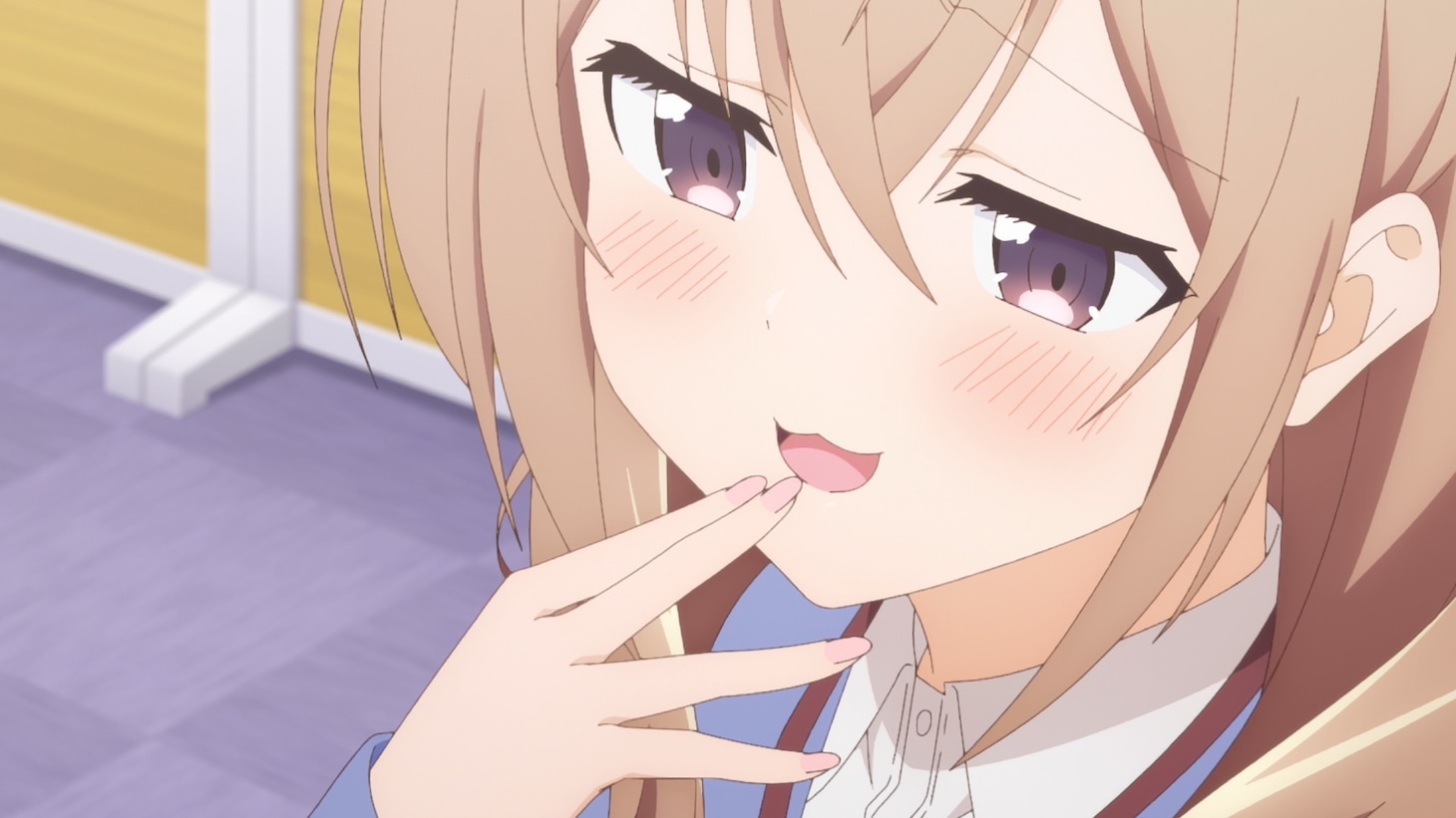 TVアニメ「うちの会社の小さい先輩の話」ティザーPVより。 (c)斎創・竹書房／「うちの会社の小さい先輩の話」製作委員会