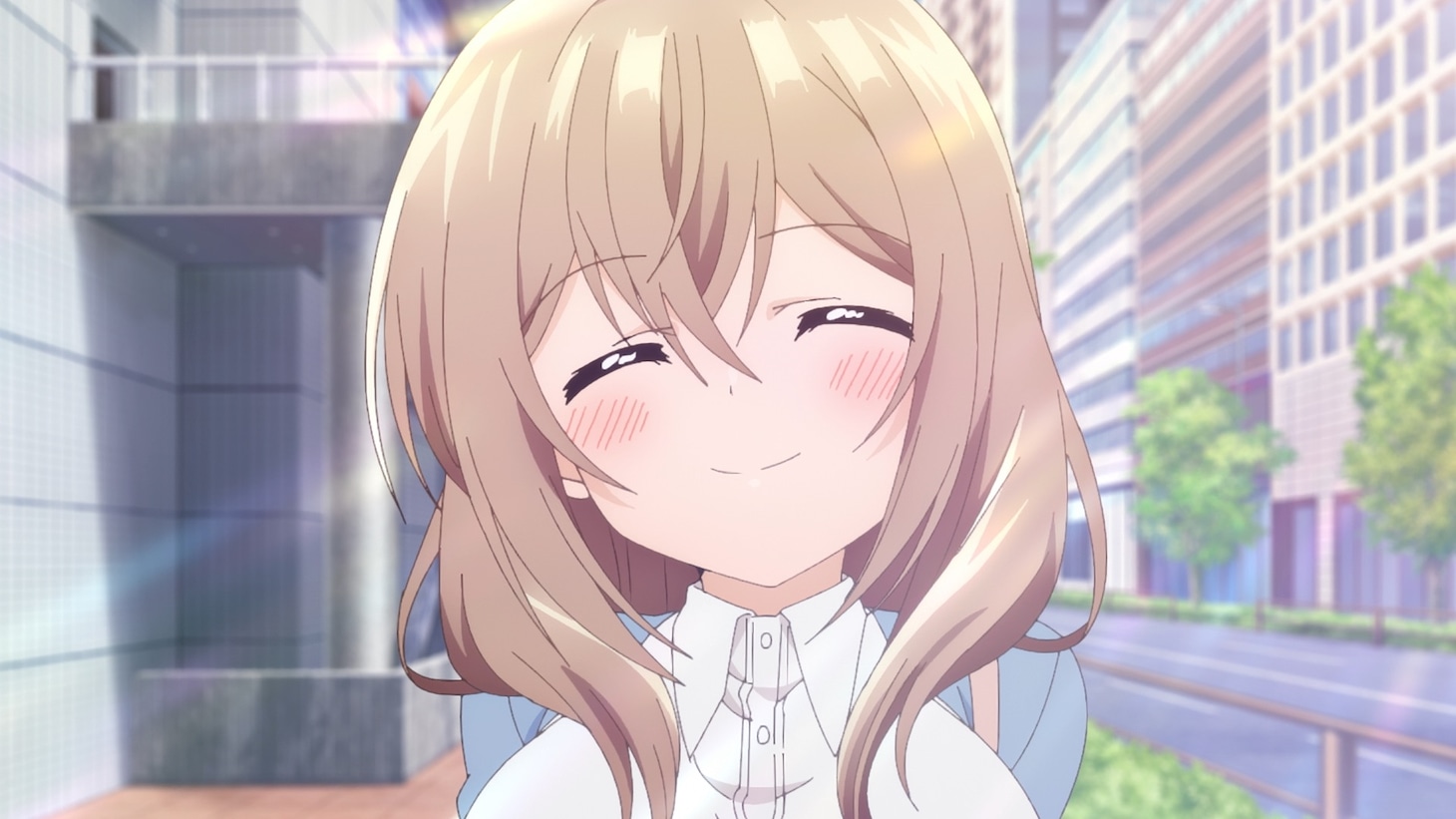 TVアニメ「うちの会社の小さい先輩の話」ティザーPVより。 (c)斎創・竹書房／「うちの会社の小さい先輩の話」製作委員会
