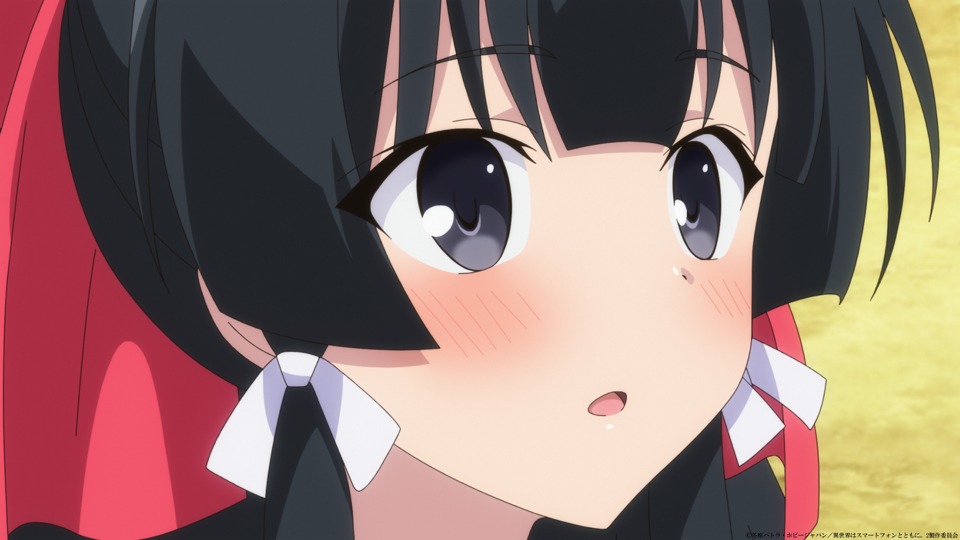 TVアニメ「異世界はスマートフォンとともに。2」第1話より。