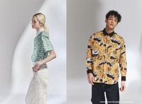 「ボニー ピザ柄」（左）と「アプー リズム柄」（右）。