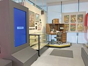 「日本初の総天然色長編漫画映画『白蛇伝』展」より。