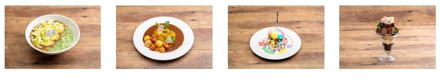 コラボカフェ第2弾のフード・デザートメニュー。