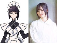 馳井静句（CV：小市眞琴）
鴉夜に仕えるメイド。一族の家訓として生まれた時から鴉夜に仕えている。鴉夜に対する忠誠心は高く、普段はクールで寡黙だが、津軽のことは邪険に扱っている。銃と刀を合体させた特殊な武器“絶景（たちかげ）”を持ち歩く。